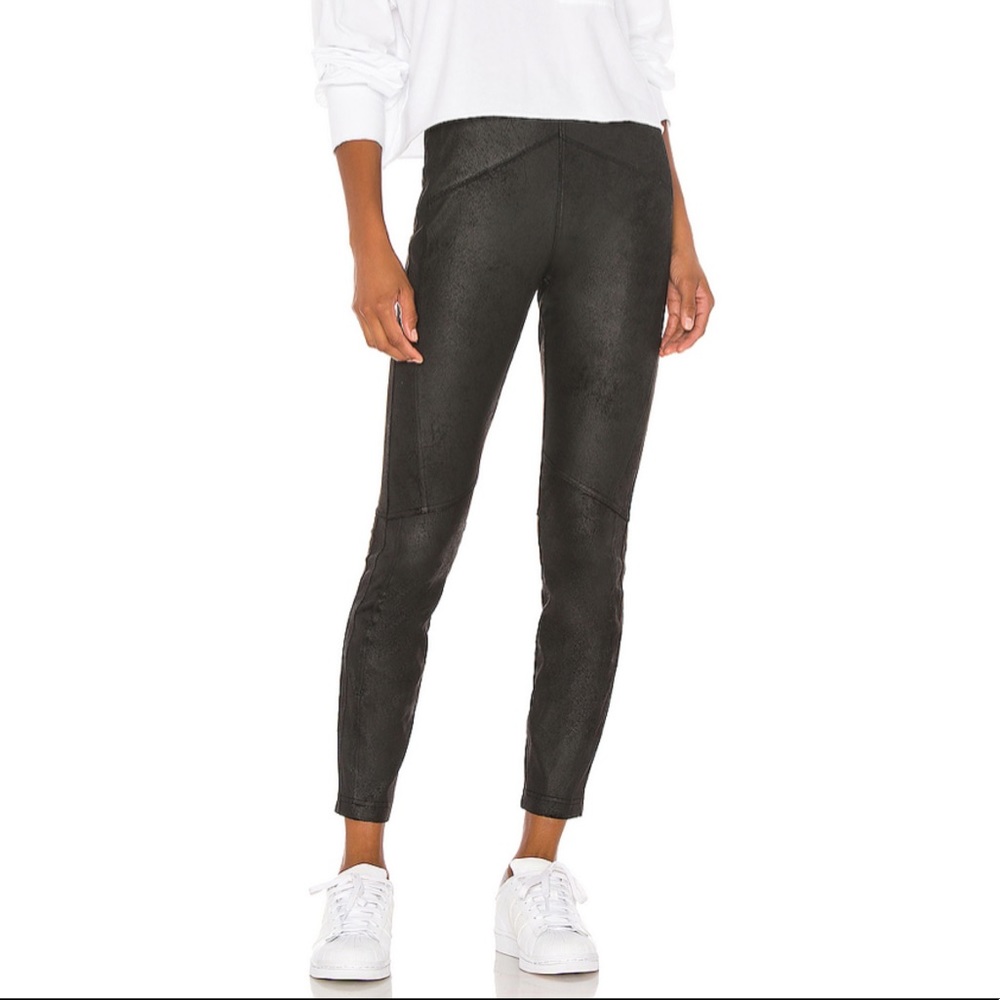 NWT Free People Midnight Vegan Suede Leggings Black